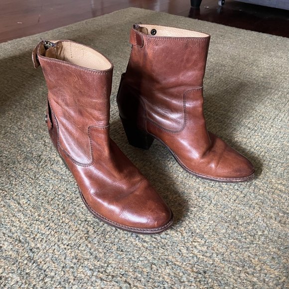 Frye Womens Boots Jackie Short Zip 8 - Picture 3 of 7